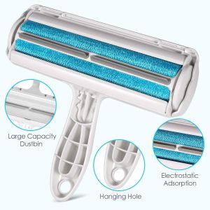 Làm sạch lông thú cưng con lăn-con chó và lông mèo thiết bị loại bỏ với tự làm sạch cơ sở-hiệu quả lông động vật dụng cụ loại bỏ làm sạch lông thú cưng làm sạch thao tác một tay