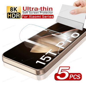 5PCS Unlock Slim Hydrogel Film For Xiaomi 15T 17 Pro Max 15 14 13 Ultra 12 11 Lite 11T 12T 13T 14T Pro Soft HD Screen Protectors