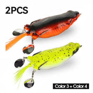 Weihe FISHING | Mồi Câu Cá Giả WEIHE 2PC Hai Mảnh Chất Liệu Lụa Nhiều Màu Hình Con Ếch Khổng Lồ 9cm 25g Kiểu Dáng Thunder Frog Cải Tiến Dùng Cho Câu Cá Biển Hồ Đập Ao.