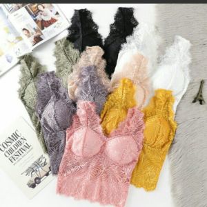 เสื้อสายเดี่ยว เสื้อแฟชั่น บราลูกไม้ CC 367