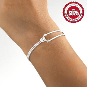 New S925 Silver Plated Bracelet Soft Chain Winding Design Fashion Simple Jewelry Womens Party Wedding Luxury Accessories Gift