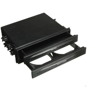 Universal Car Radio Pocket Double Layer Car Stereo Radio Pocket Drink Cup Holder + Storage Box