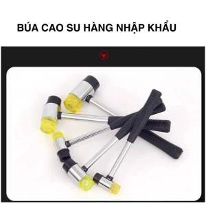 Búa cao su 2 đầu vàng đen hàng nhập khẩu LMTS
