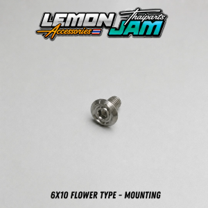6X10 FLOWER TYPE BOLT - GOLD / SILVER / CNC GEAR / MOUNTING / CONCAVE