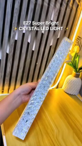 20/30/40cm E27 Bulb Crystal Led Light Universal Led Bulb Flat Low High Bay For Indoor Outdoor