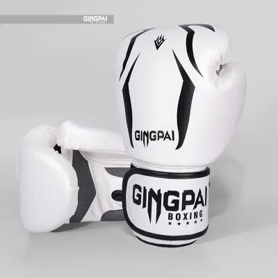 GINGPAI High Quality Adult Child Women/Men Boxing Gloves MMA Muay Thai Boxe De Luva Mitts Sanda GYM Equipments 8 10 12 6 OZ Boks