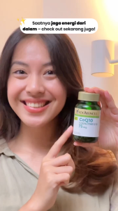 Sido Muncul Natural CoQ10 Coenzyme Q10 Soft Capsule Antioksidan Radikal Bebas