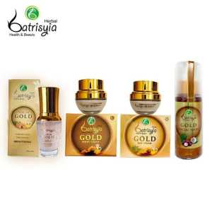 Batrisyia Herbal Paket Gold Series Cream Nano Emas 24karat Whitening