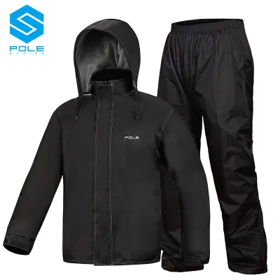 POLE RACING | ชุดเสื้อกันฝนสำหรับขับมอเตอร์ไซค์ ป้องกันน้ำได้