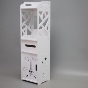 Tủ đựng đồ dùng nhà tắm kết hợp để giấy vệ sinh chất liệu gỗ nhựa cao cấp chống nước ẩm mốc kt 80*20*22 - Win Decor