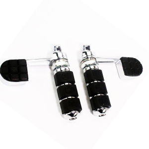 Motorcycle Black Foot Pegs Heel Support Heel Foot Rest For Harley Davidson DYNA FXDF FAT BOB FXDC FXDX Sportster XL Softail