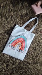 Tas Wanita Totebag Kanvas Kekinian By Shafiyyah.sarban