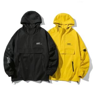 New Autumn Fashion Trends Advanced Handsome Hooded Coat Jacket Casual Versatile Streetwear Design Hip Hop Mens Outwear M-5XL