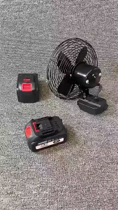 Portable 8 Inch Cordless Fan  Battery  Cordless Works Fan Battery Powered Fan 21V 3500RPM 5000mah Brushless Motor Fan with Low Voltage Protection