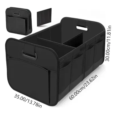 Seamital dung tích lớn xe hộp lưu trữ có thể gập lại cốp xe ô tô hộp lưu trữ Vải Oxford phụ kiện nội thất xe ô tô túi lưu trữ