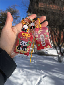 Rui Shou Peaceful Cute Panda Cultural Creative Patchwork Artemisia Sachet Bag Charm Good Luck Amulet Gift