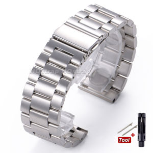 18mm 20mm 22mm 24mm Stainless Steel Strap for Samsung Galaxy Watch 7/6/5/4/3 40mm 44mm Metal Watchband for Huawei GT3/4 Bracelet