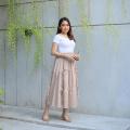 Rok Susun Amora Rayon Twill Adem Dan Elegant. 