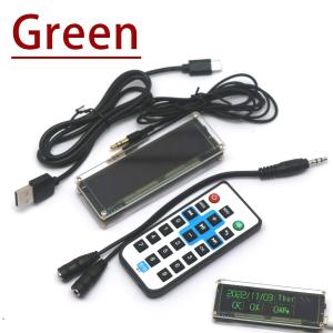 3.12Inch OLED screen Audio Music Spectrum WiFi Clock Level Display VU Meter with Remote APP Control for dc 5V-12V car amplifier