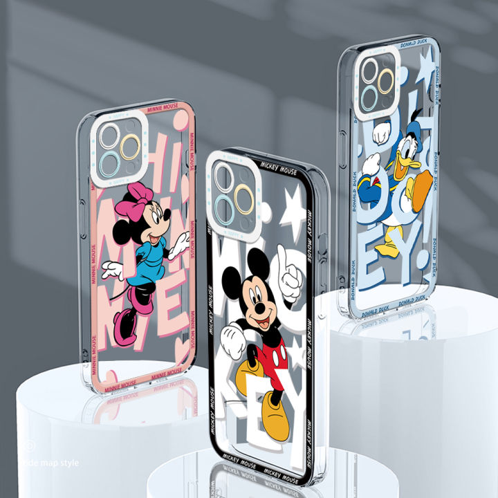 Ready Phone Casing For Samsung Galaxy S10 Plus S20 FE S20 FE 5G S20 S21 5G Plus S21 FE 5G Case Original Mickey Shockproof New Crystal Softcase Full Cover Camera Protection Transparent Case