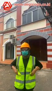 Rompi Safety Polyester 3 Kantong Resleting Zipper & NameTag / ID CARD