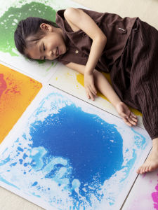 Kindergarten Color Liquid Sensory Crawling Mat Montessori Early Education Sensory Training Game Mat Kids Educational Toy Teaching Aids