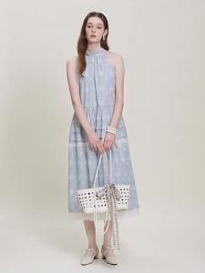 AIVEI | Resort Style Halter Neck Print Dress