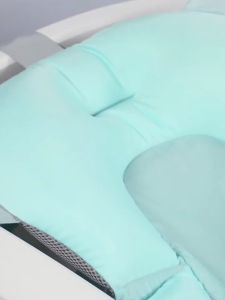 Local 2-3 Days Delivery Newborn Floating Bath Pad Baby Adjustable Shower Mesh Bath Mat with Three-way Snap