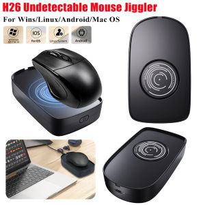 H26 Mouse Jiggler Undetectable Auto Mouse Movement Simulator Keeping PC Active Silent Mouse Mover For Wins/Linux/Android/Mac OS