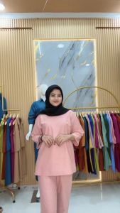 JUMBO COZIE NEW SET CELANA PANJANG 90CM Wanita KekiniaBahan Linen Rami Premium MODEL TERBARU