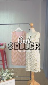 มินิเดรสลายดอกกุหลาบ เดรสแฟชั่น เดรสออกงาน by tropicalwear