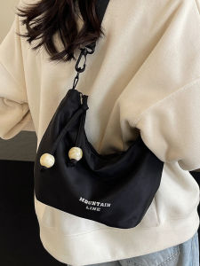 กระเป๋าผ้าอ็อกซ์ฟอร์ดขนาดใหญ่สำหรับผู้หญิง กระเป๋าสะพายข้างแบบลำลองดีไซน์เฉพาะตัว กระเป๋าเดินทางแบบดีไซน์ผ้าอ็อกซ์ฟอร์ดสไตล์ญี่ปุ่นและเกาหลี