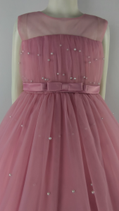 Big Joy Girls Formal Gown Naila Elegant Party Dress with Scattered Pearl For Ages 2 to 9 Years Old 564304