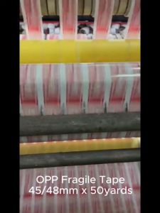 M-ONE (CARTON) Opp Fragile Tape 48mm x 100yards (96rolls/ctn) / 45mm x 50yards (120rolls/ctn)
