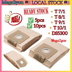 🔥LOCAL SELLER🔥 Compatible for Karcher Vacuum Cleaner Dust Bag T7/1 T8/1 T9/1 T10/1 DS5300 Replacement for Karcher Vacum Vacuum Bag Penyimpan Habuk Vakum Beg Sampah Spare Part Accessories 吸尘机袋