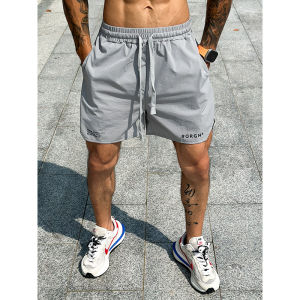 Quick Dry Lightweight Breathable Mens Running Training Shorts Summer Sports Outdoor Basketball Four-Fold Pants Fitness Trousers