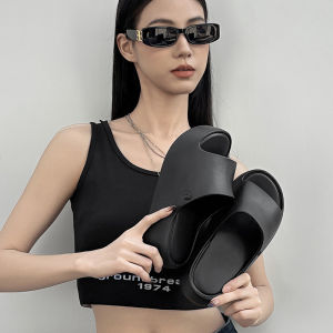 IELGY thick-soled slippers womens Korean version trendy one-character EVA soft-bottomed flat-bottomed cool slippers are comfortable