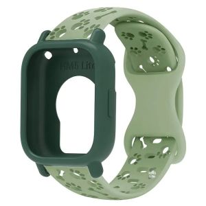 Dây Đeo Silicon + Vỏ Bảo Vệ Cho Redmi Watch 5 Active/Lite - Dây Đeo Hình Chân Chó Mềm Mại Thể Thao Thoáng Khí Dễ Thương Tương Thích Với Đồng Hồ Xiaomi