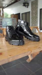 Sepatu Pria PDH Terbaru dengan Pilihan Mengkilap dan Doff - Model Tali Resleting untuk Dinas TNI POLRI Security dan SATPAM INTANSI