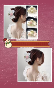 Kẹp Tóc Càng Cua Hoa Ruy Băng Công Chúa – Phong Cách Hàn Quốc Thanh Lịch Dịu Dàng - Lovely Gift 4U