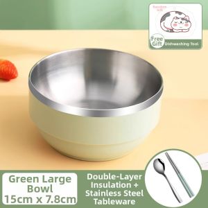 XIAOCHUSHU | Individual Stainless Steel Bowl and Chopsticks Set