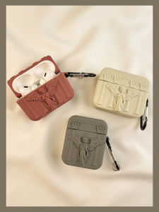 Ins Artistic Angel Airpods pro Case Wireless Bluetooth Soft Silicon Protective Cover for Apple Earphones Second Generation