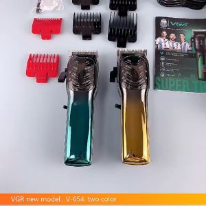 VGR V-654   Mensin Gunting Barber Cordless Hair Clipper Rechargeable with 200-Minute Runtime  LED Display  6 Guide Combs7000RPM DC MOTOR  Professional Hair Trimmer For Men