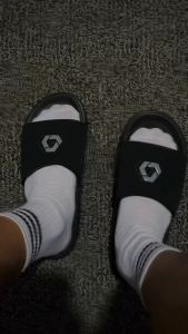 Sandal Slide On Pria Logo Simple