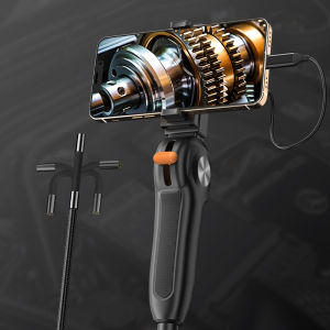 2-Way Articulating Endoscope TYPE-C Slide Rod Two Way 360° 180° Rotation Steering Camera Pipe Inspection Borescope For Phones