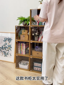 LACCOHUG Bamboo DIY Display Cabinet Blind Box Display Stand Pop Mart Display Case Acrylic Figurine Display Box 展示柜