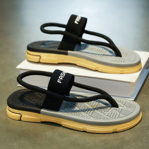 Mens Summer Beach Shoes Soft Bottom Anti-Slip Sandals Driver Special Outdoor Slippers Trendy Youth Korean Style Flat Heel