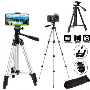 Travel Self Tripod Universal Phone Camera Tripod Stand with Bluetooth Remote Phone Clip For Canon Nikon DSLR SLR Digital Camera