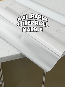 Wallpaper Stiker Dapur & Kamar Mandi Anti Air Minyak dan Api Motif Marmer Marble Glossy 60CM X 100CM