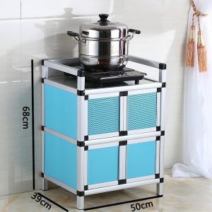 Economic Aluminum Alloy Stainless Steel Kitchen Cabinet Simple Bowl Stand Storage Rack Home Use Assembly Required Modern Style